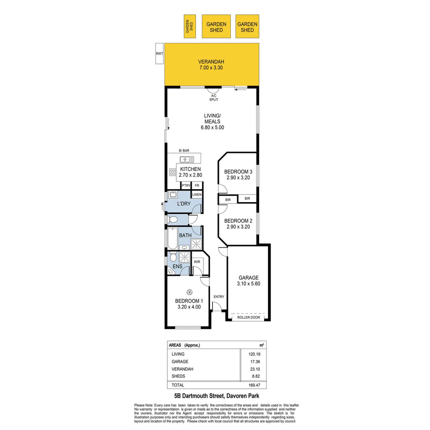 Floorplan of Homely house listing, 5B Dartmouth Street, Davoren Park SA 5113
