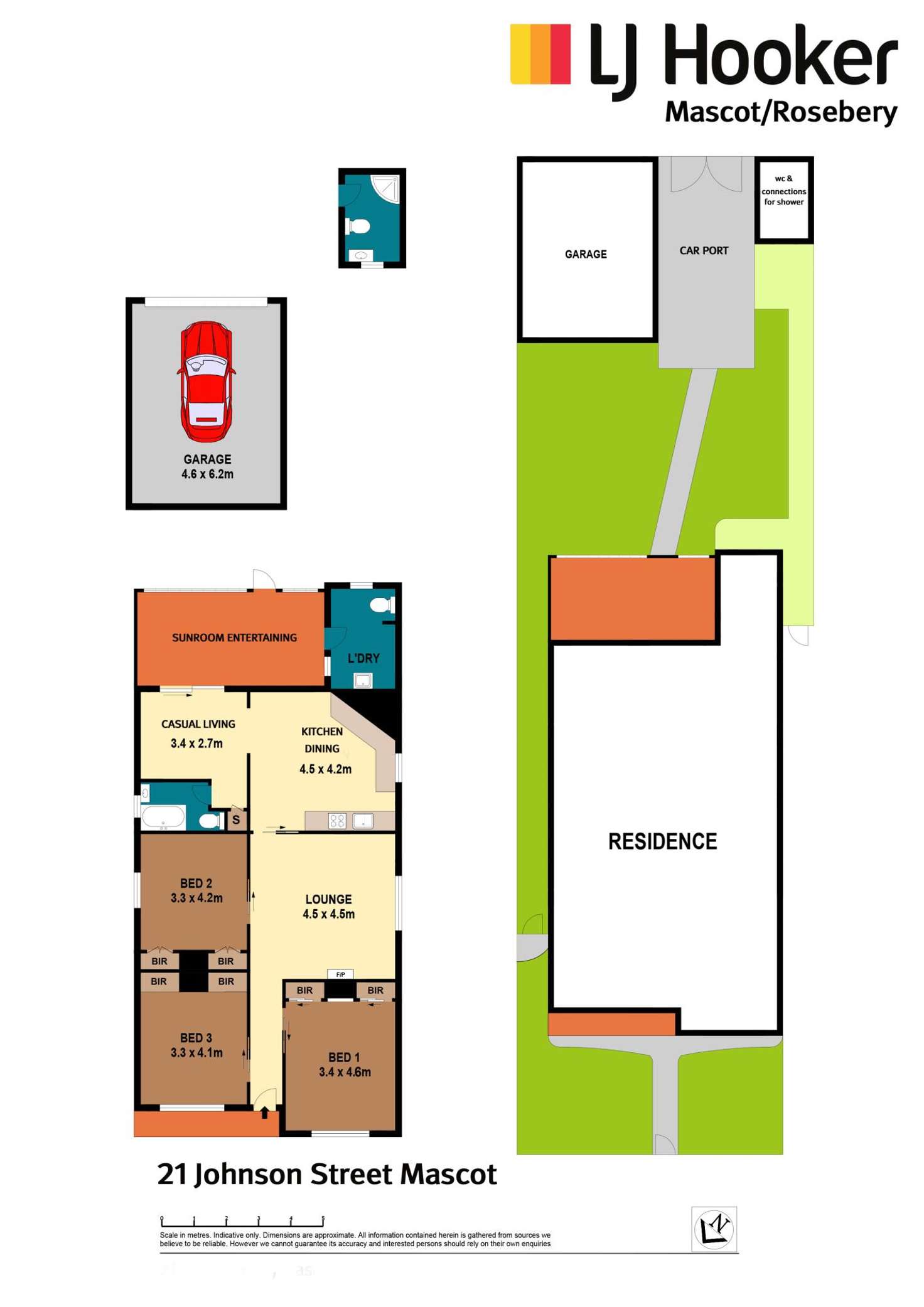 Floorplan of Homely house listing, 21 Johnson Street, Mascot NSW 2020