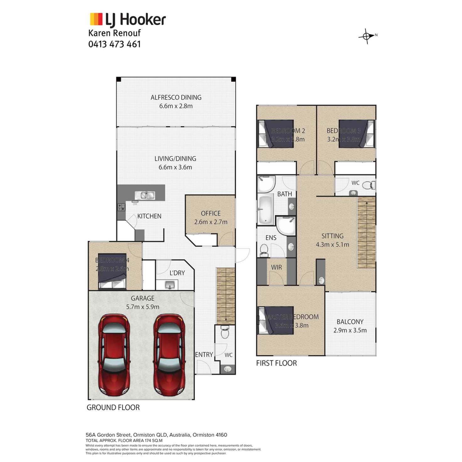 Floorplan of Homely house listing, 56A Gordon Street, Ormiston QLD 4160