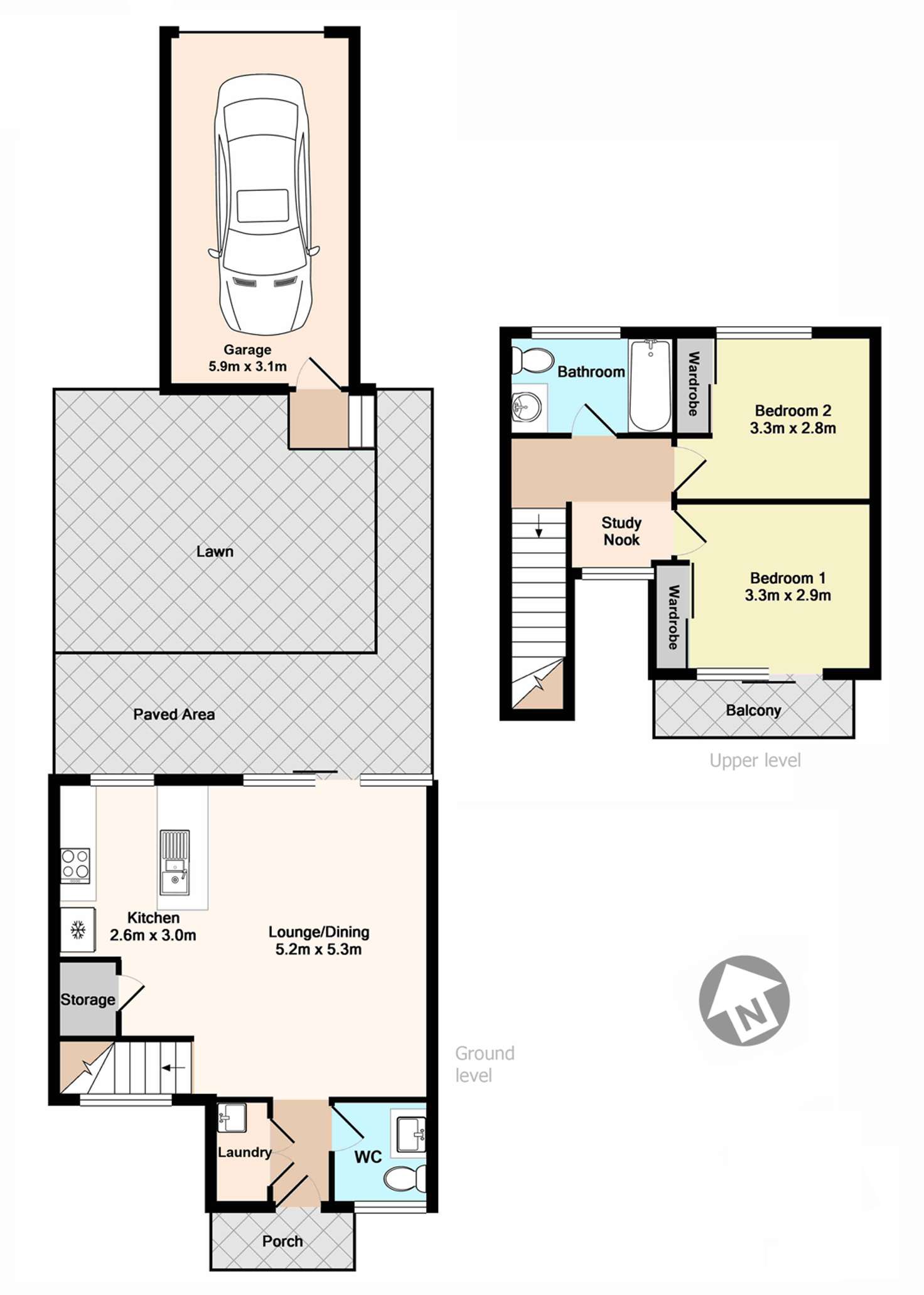 Floorplan of Homely townhouse listing, 15/6-12 Kita Road, Berowra Heights NSW 2082