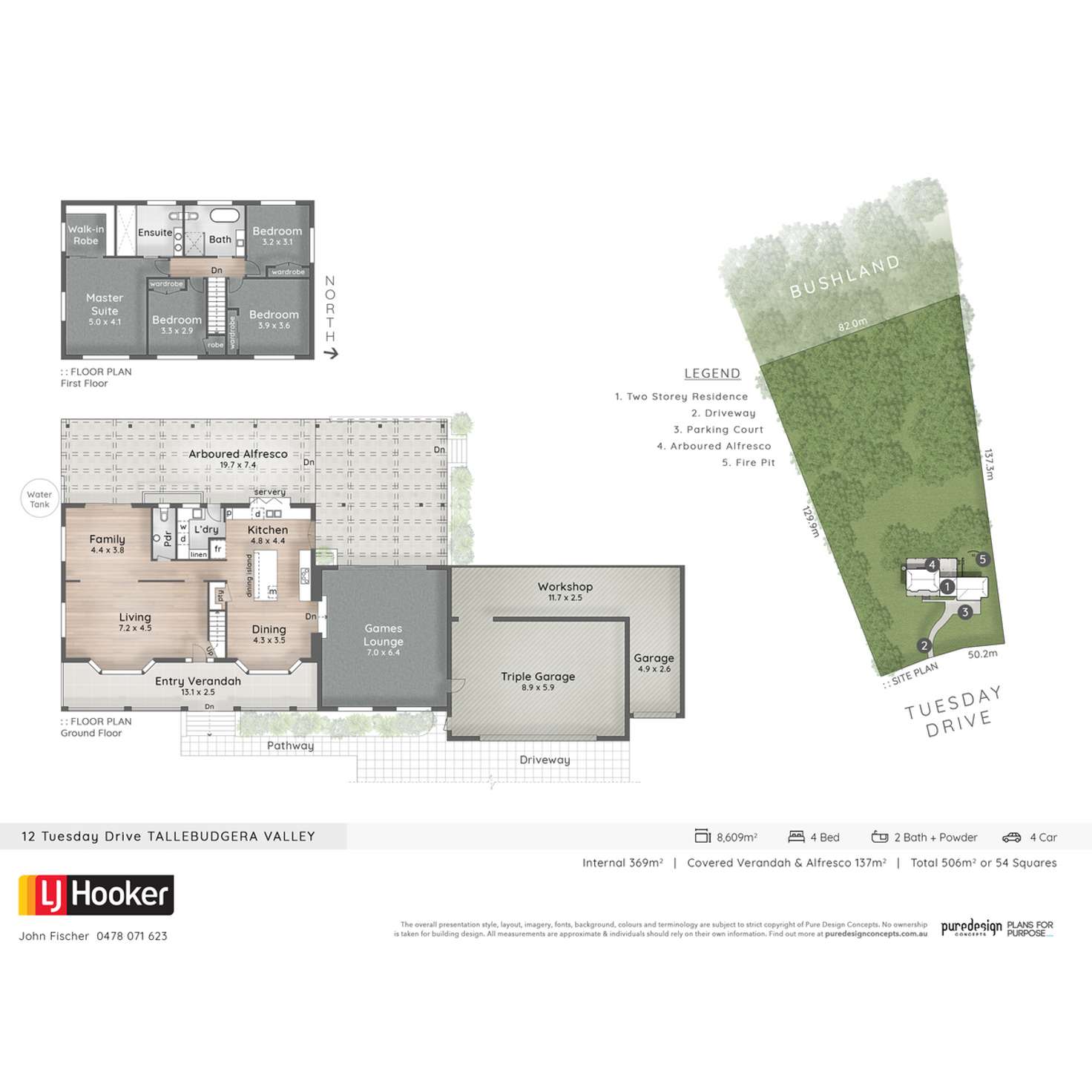 Floorplan of Homely house listing, 12 Tuesday Drive, Tallebudgera Valley QLD 4228