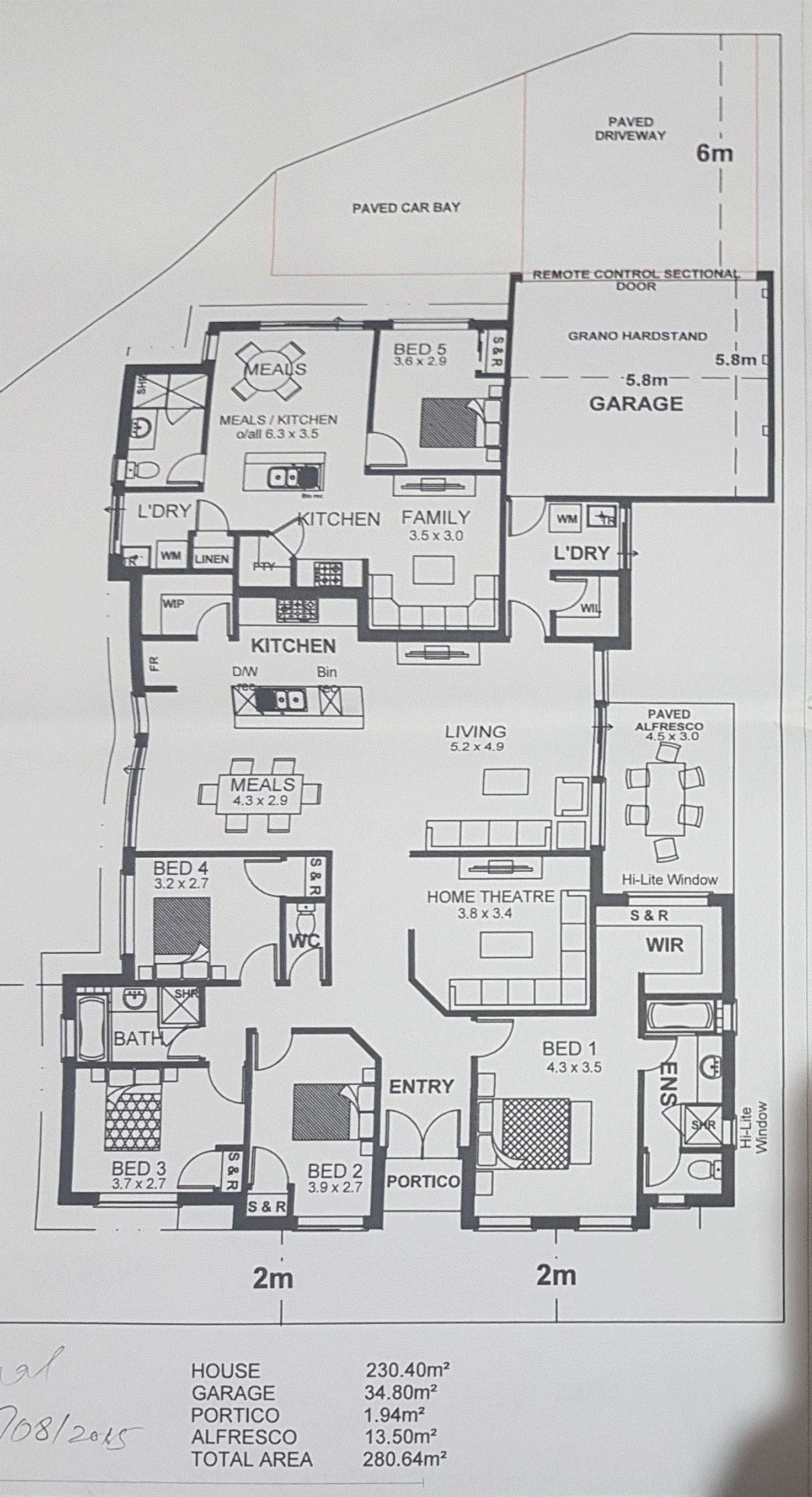 Floorplan of Homely house listing, 123 Monticello Parkway, Piara Waters WA 6112