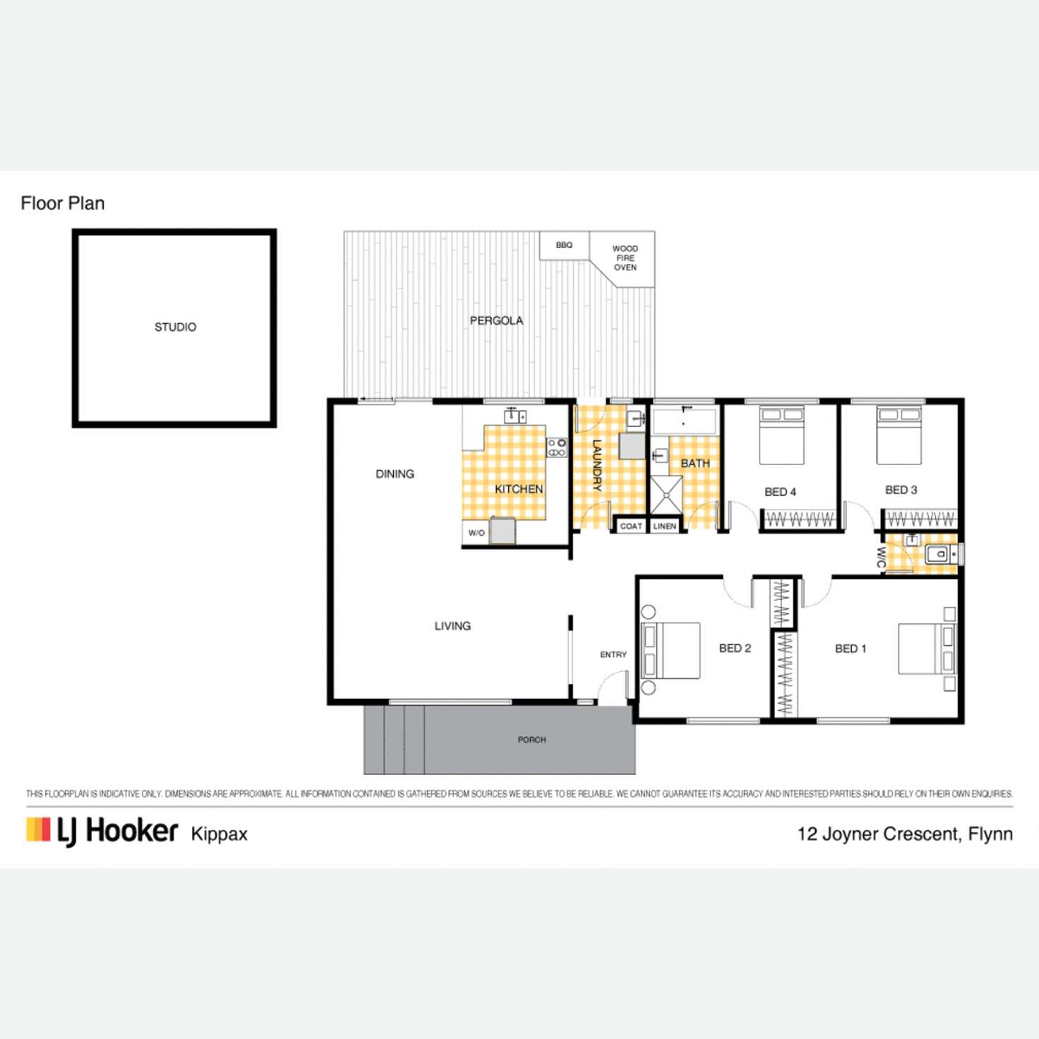 Floorplan of Homely house listing, 12 Joyner Crescent, Flynn ACT 2615