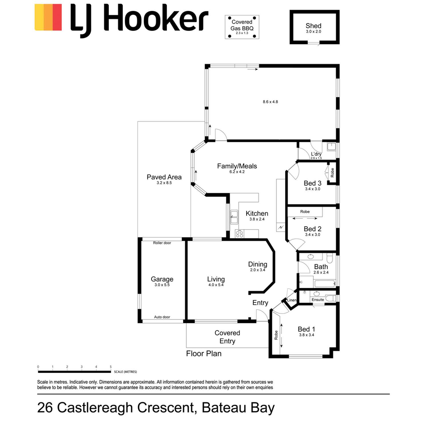 Floorplan of Homely house listing, 26 Castlereagh Crescent, Bateau Bay NSW 2261