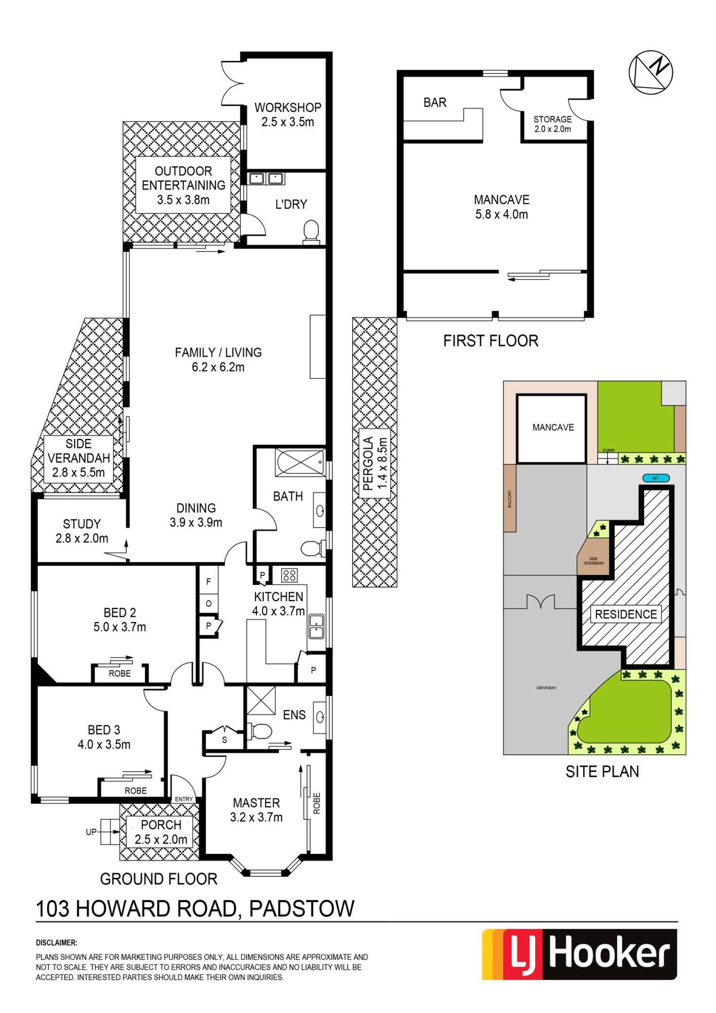 Floorplan of Homely house listing, 103 Howard Road, Padstow NSW 2211