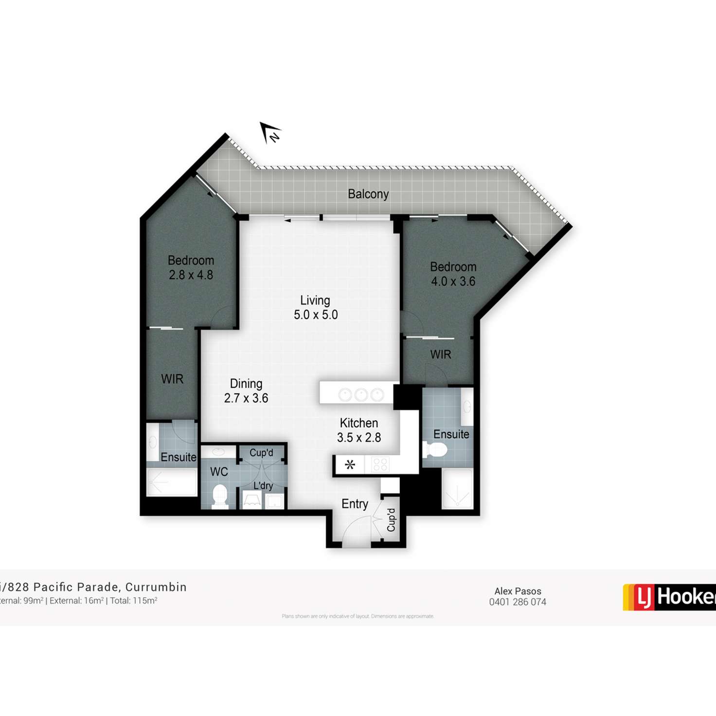 Floorplan of Homely unit listing, 4i/828 Pacific Parade, Currumbin QLD 4223