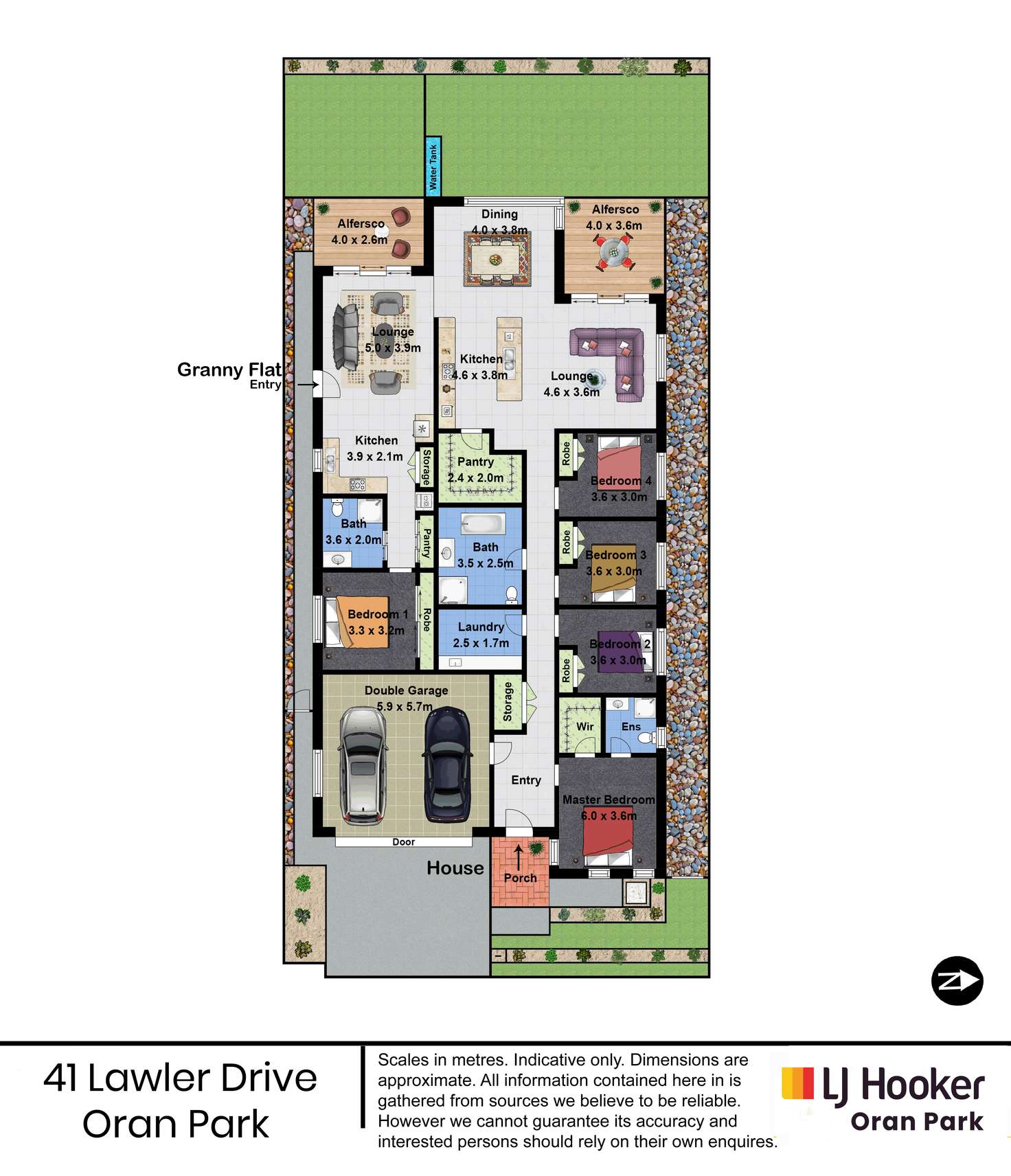 Floorplan of Homely house listing, 41 Lawler Drive, Oran Park NSW 2570