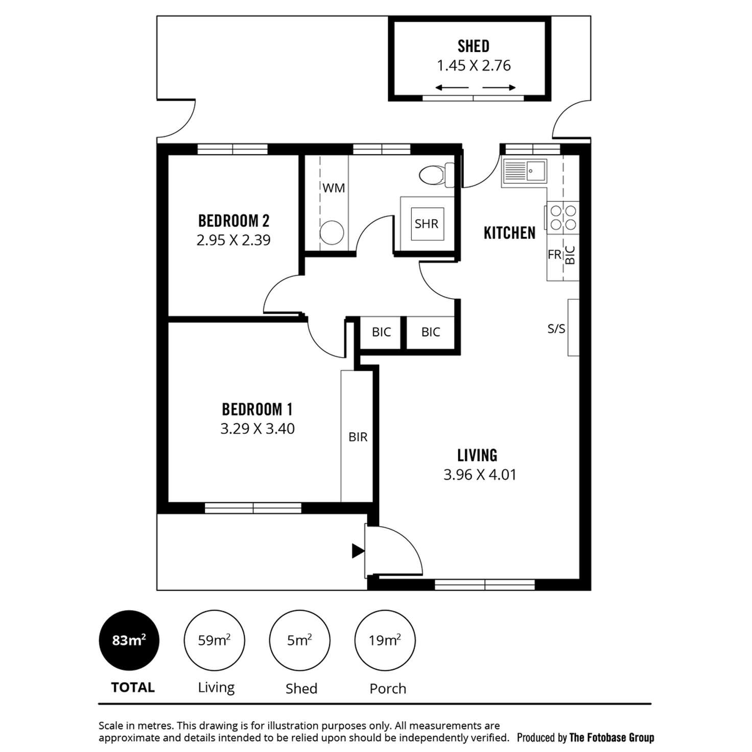 Floorplan of Homely unit listing, 5/9 Cox Terrace, Northfield SA 5085
