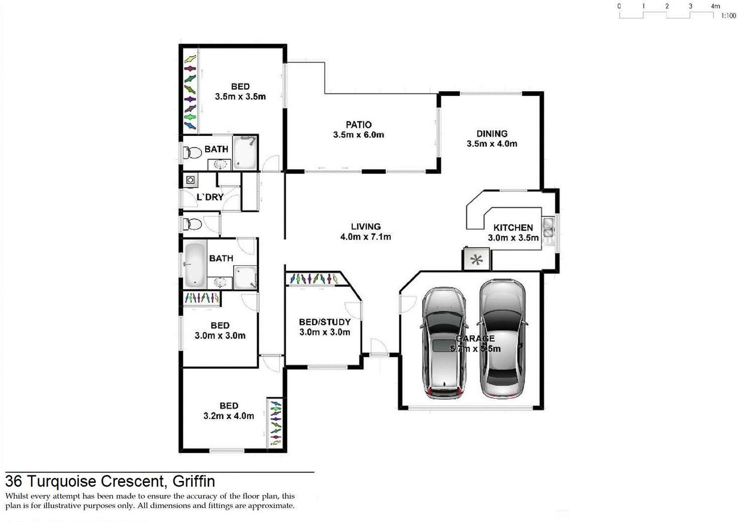 Floorplan of Homely house listing, 36 Turquoise Crescent, Griffin QLD 4503