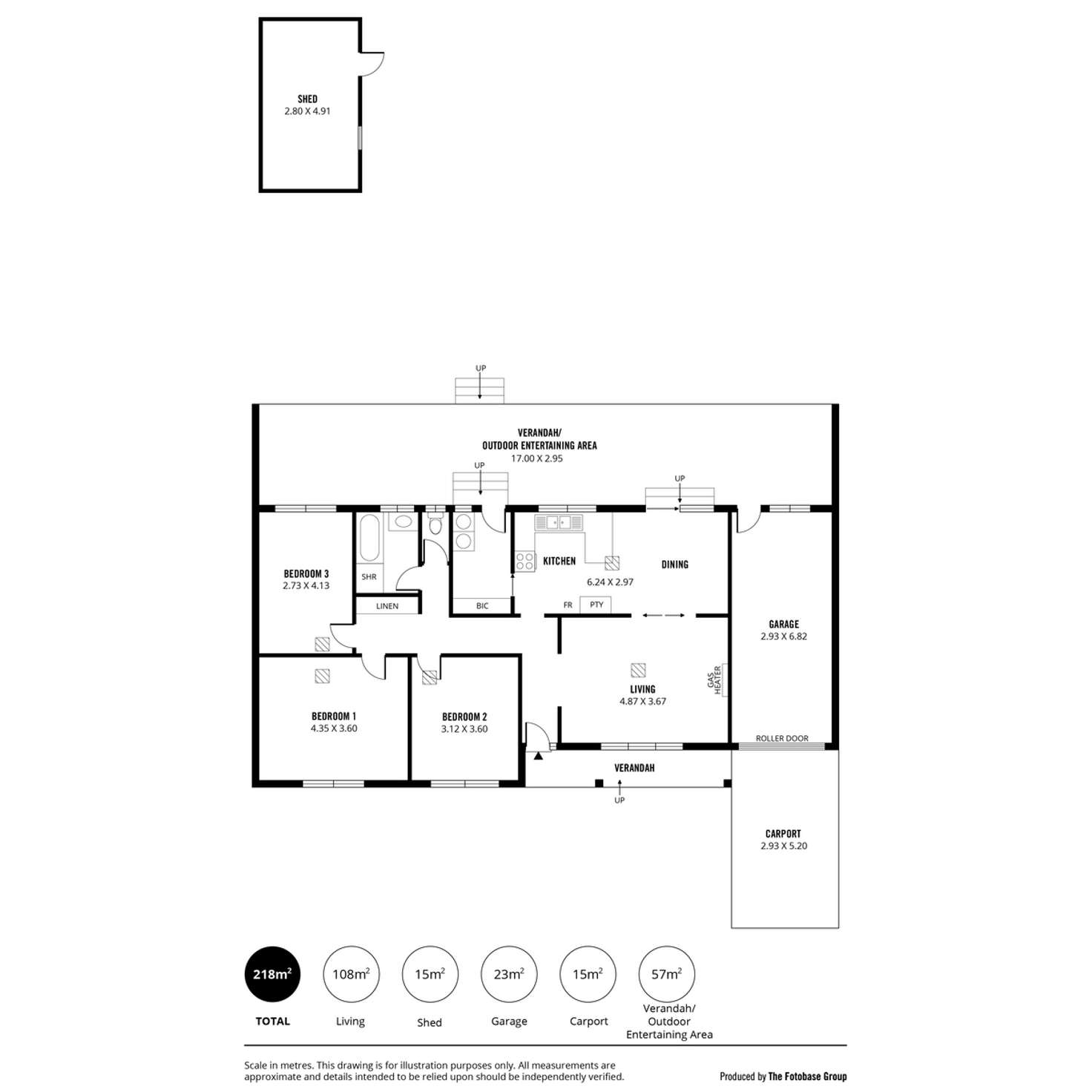Floorplan of Homely house listing, 6 Giles Road, Rostrevor SA 5073