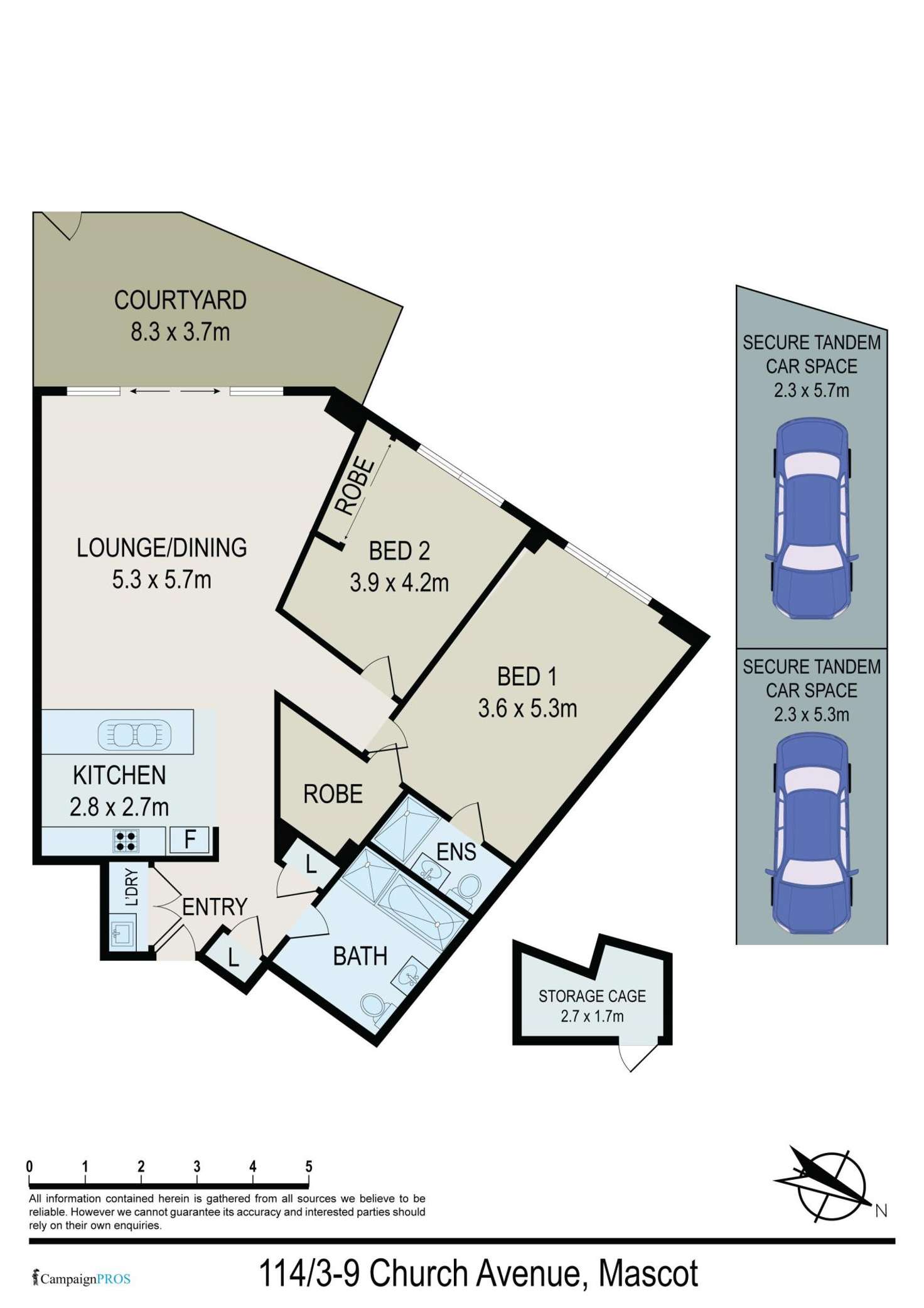 Floorplan of Homely apartment listing, 114/3-9 Church Avenue, Mascot NSW 2020