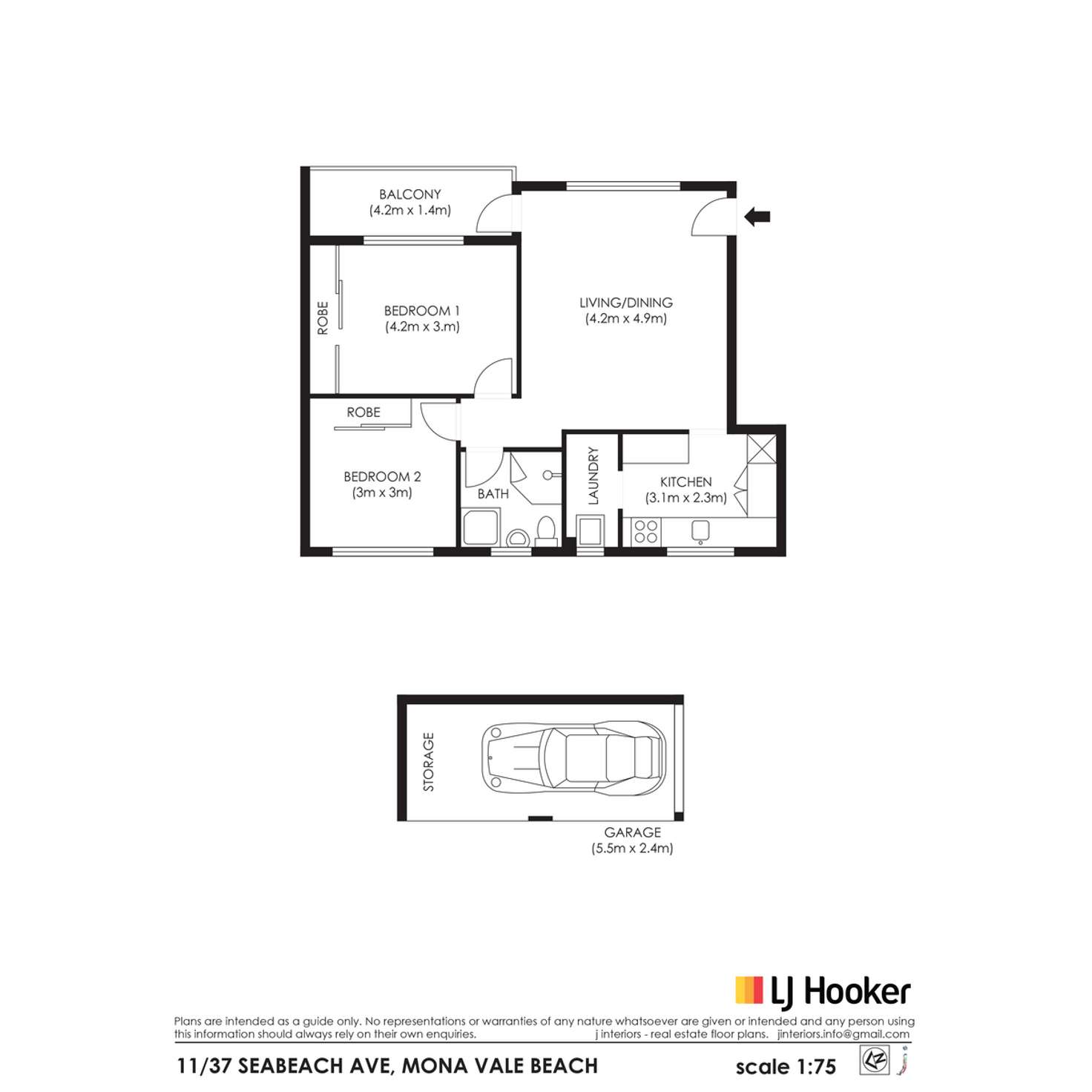 Floorplan of Homely apartment listing, 11/37 Seabeach Avenue, Mona Vale NSW 2103