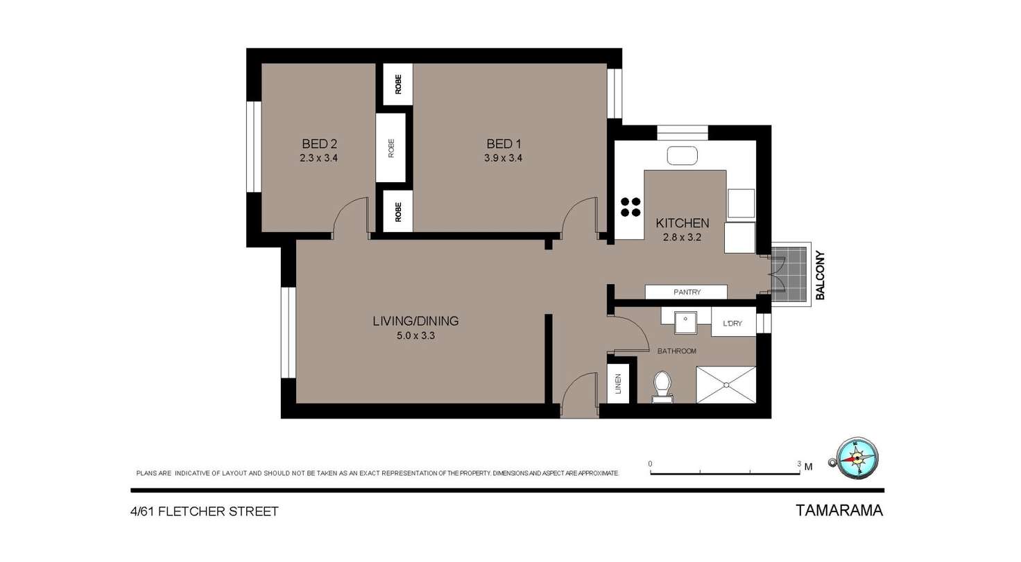 Floorplan of Homely apartment listing, 4/61 Fletcher Street, Tamarama NSW 2026