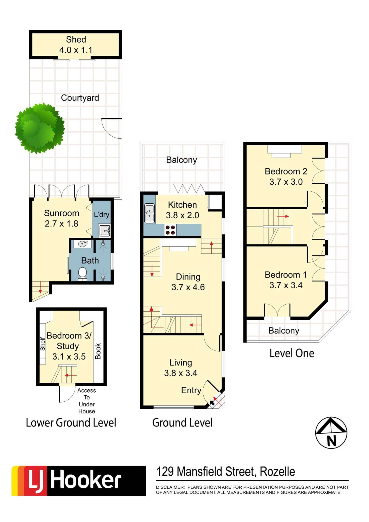 Floorplan of Homely house listing, 129 Mansfield Street, Rozelle NSW 2039
