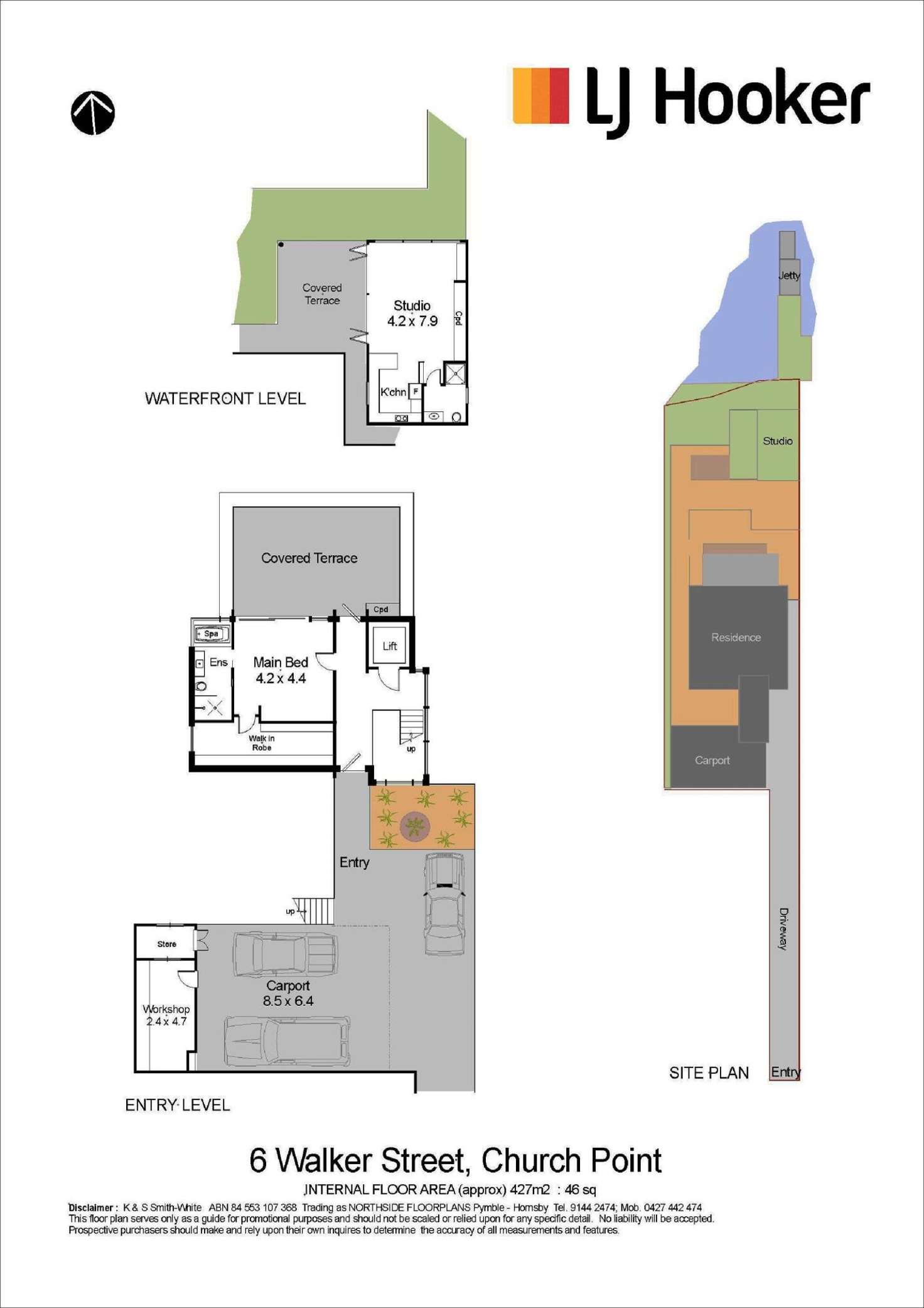 Floorplan of Homely house listing, 6 Walker Place, Church Point NSW 2105