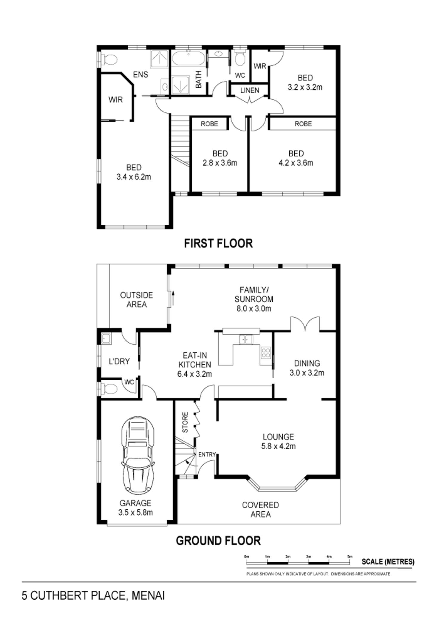 Floorplan of Homely house listing, 5 Cuthbert Place, Menai NSW 2234