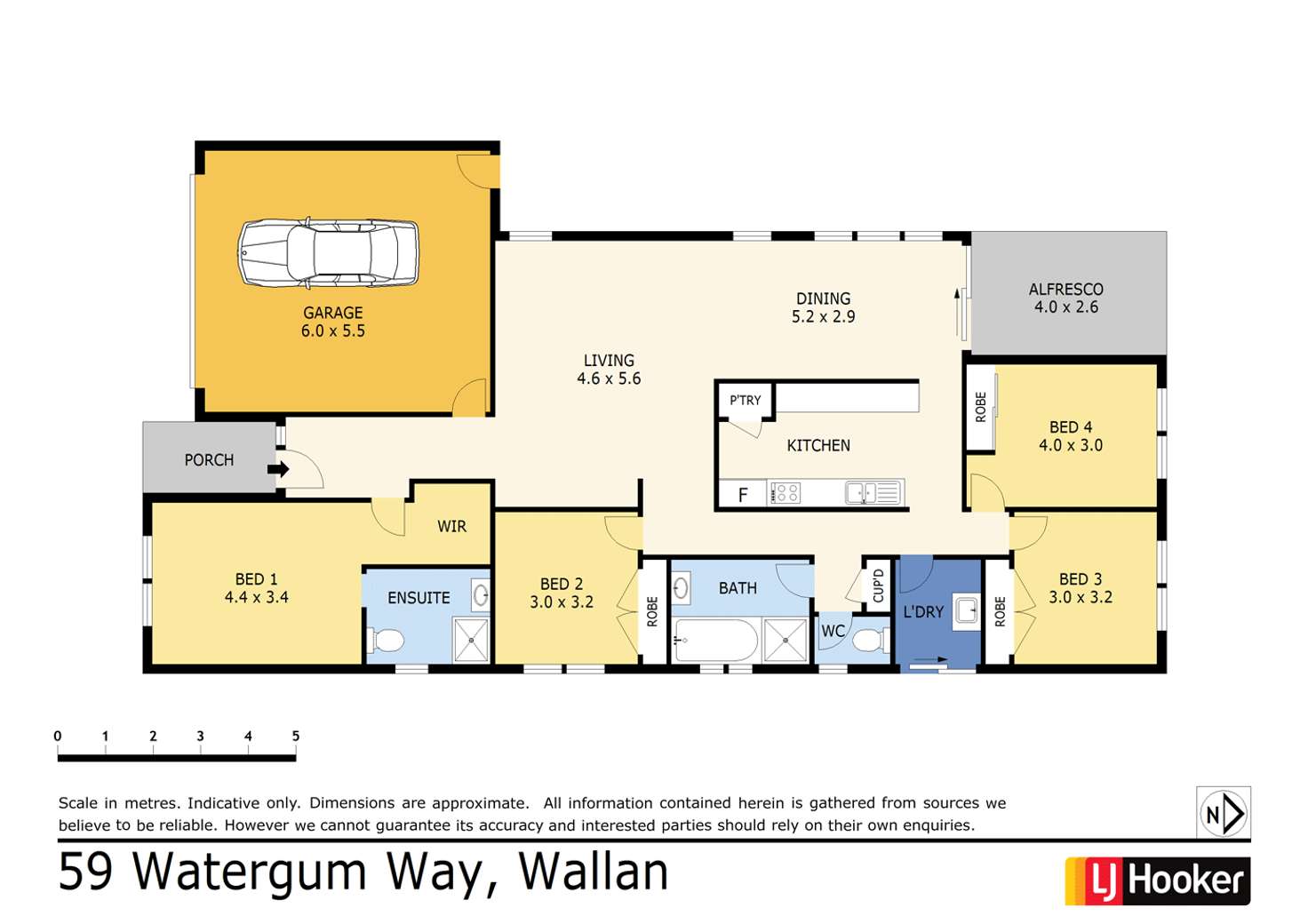 Floorplan of Homely house listing, 59 Watergum Way, Wallan VIC 3756