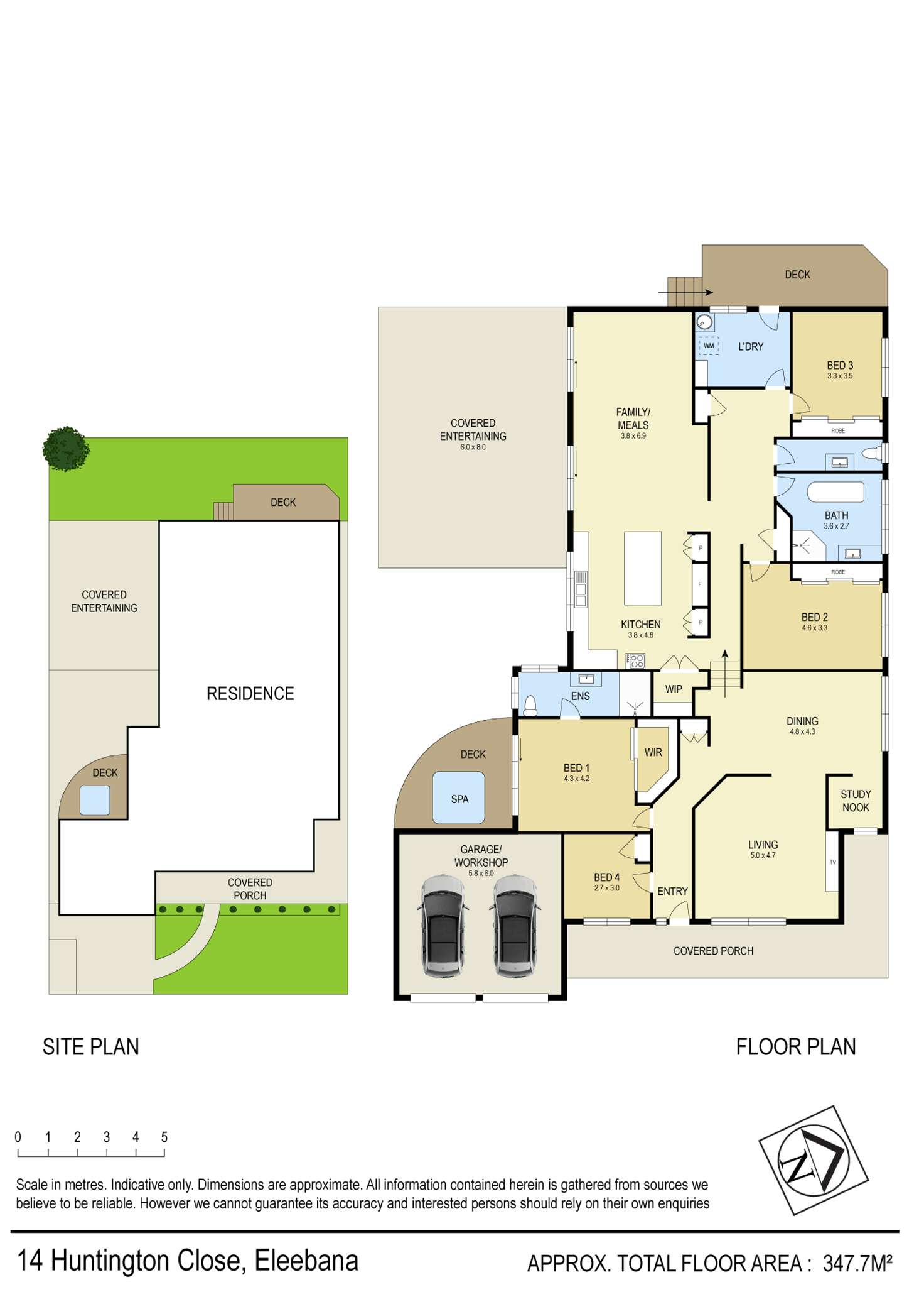 Floorplan of Homely house listing, 14 Huntington Close, Eleebana NSW 2282
