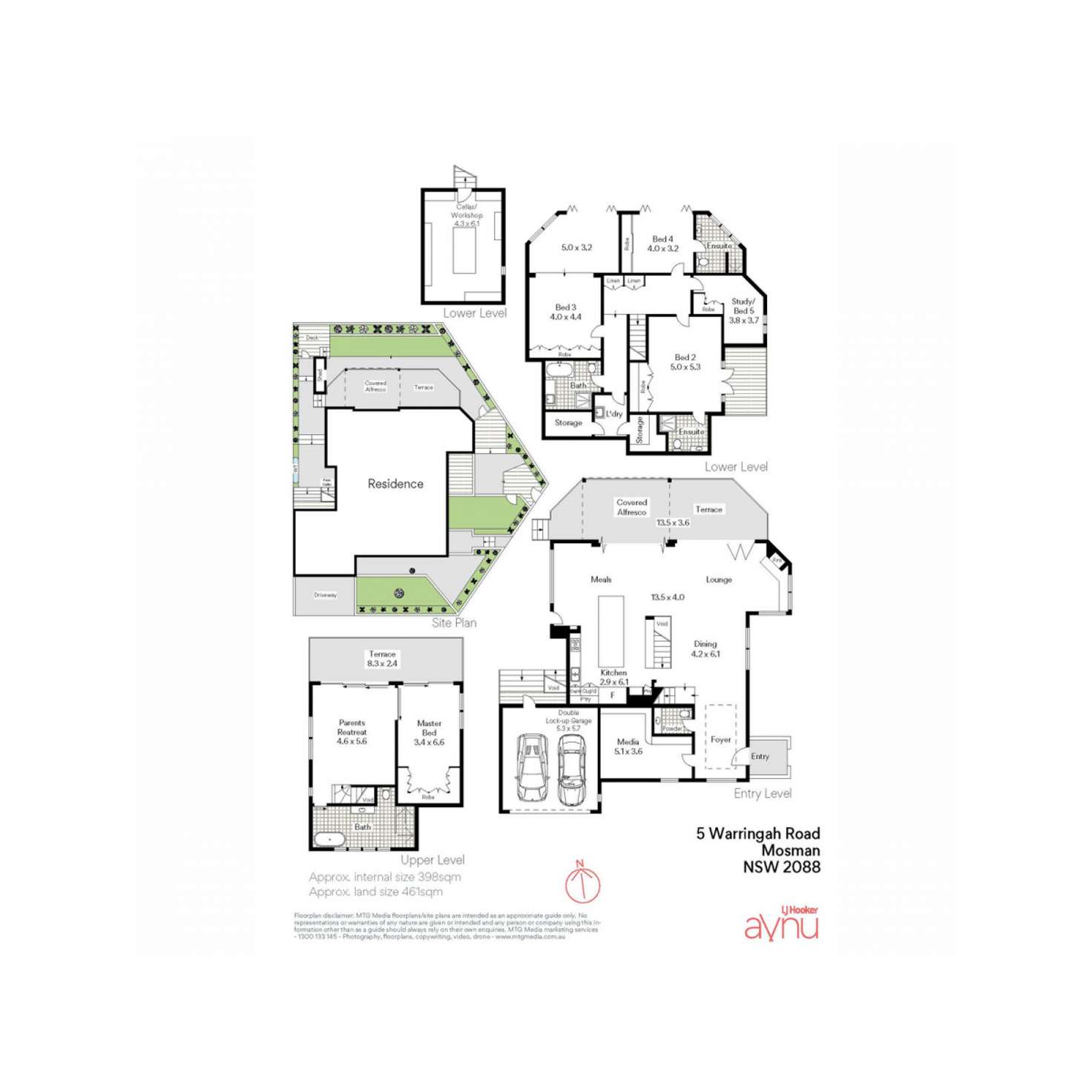 Floorplan of Homely house listing, 5 Warringah Road, Mosman NSW 2088