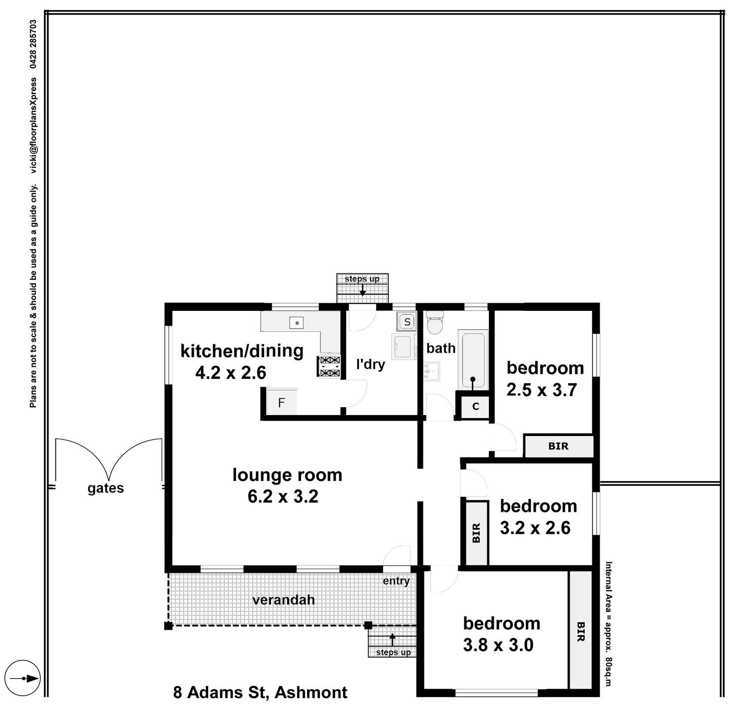 Floorplan of Homely house listing, 8 Adams Street, Ashmont NSW 2650