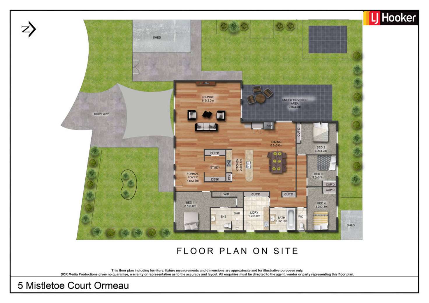 Floorplan of Homely house listing, 5 Mistletoe Court, Ormeau QLD 4208