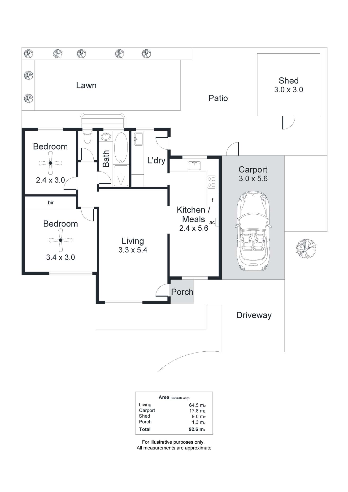 Floorplan of Homely unit listing, 13/72-76 Booth Avenue, Morphett Vale SA 5162