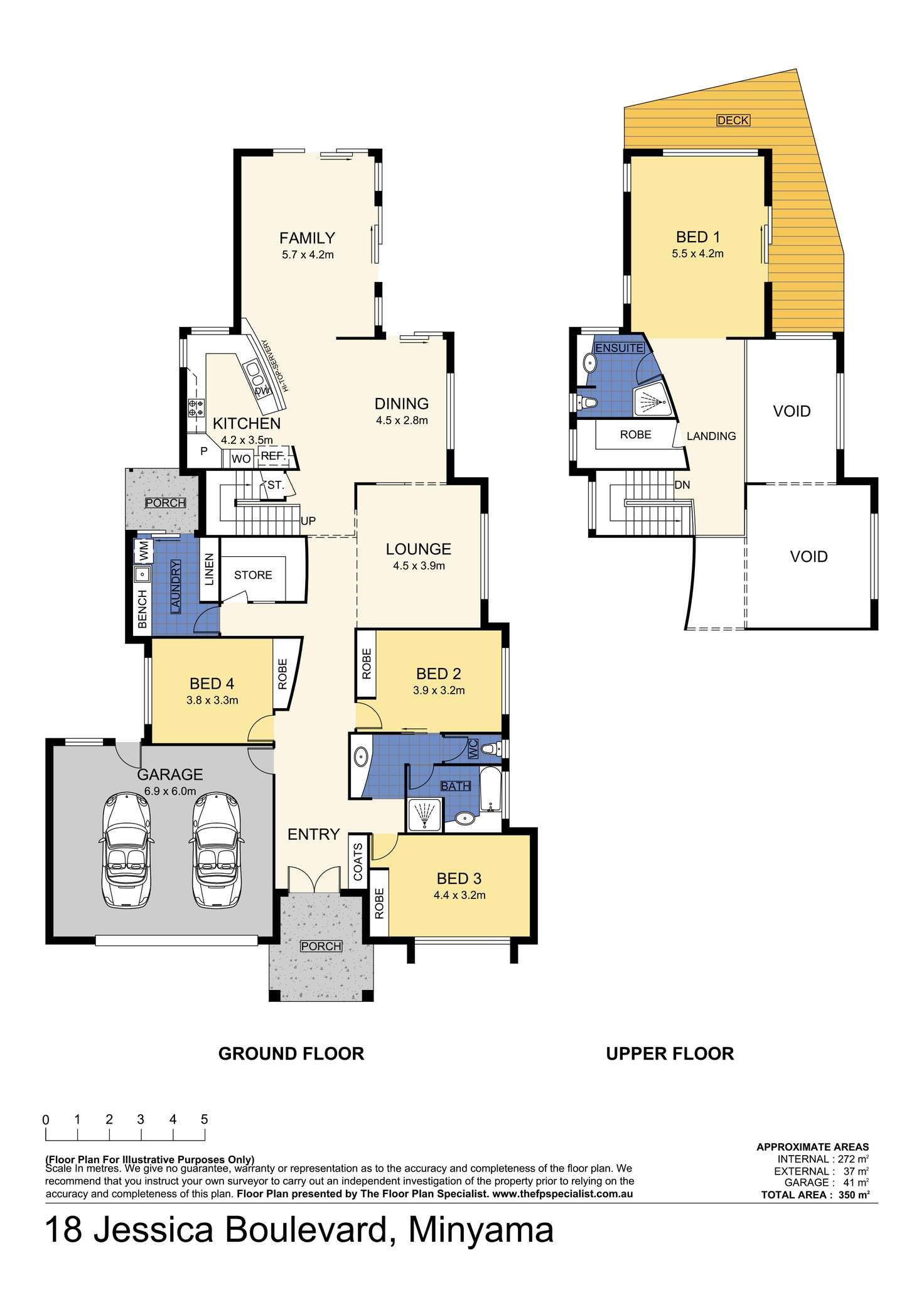 Floorplan of Homely house listing, 18 Jessica Boulevard, Minyama QLD 4575