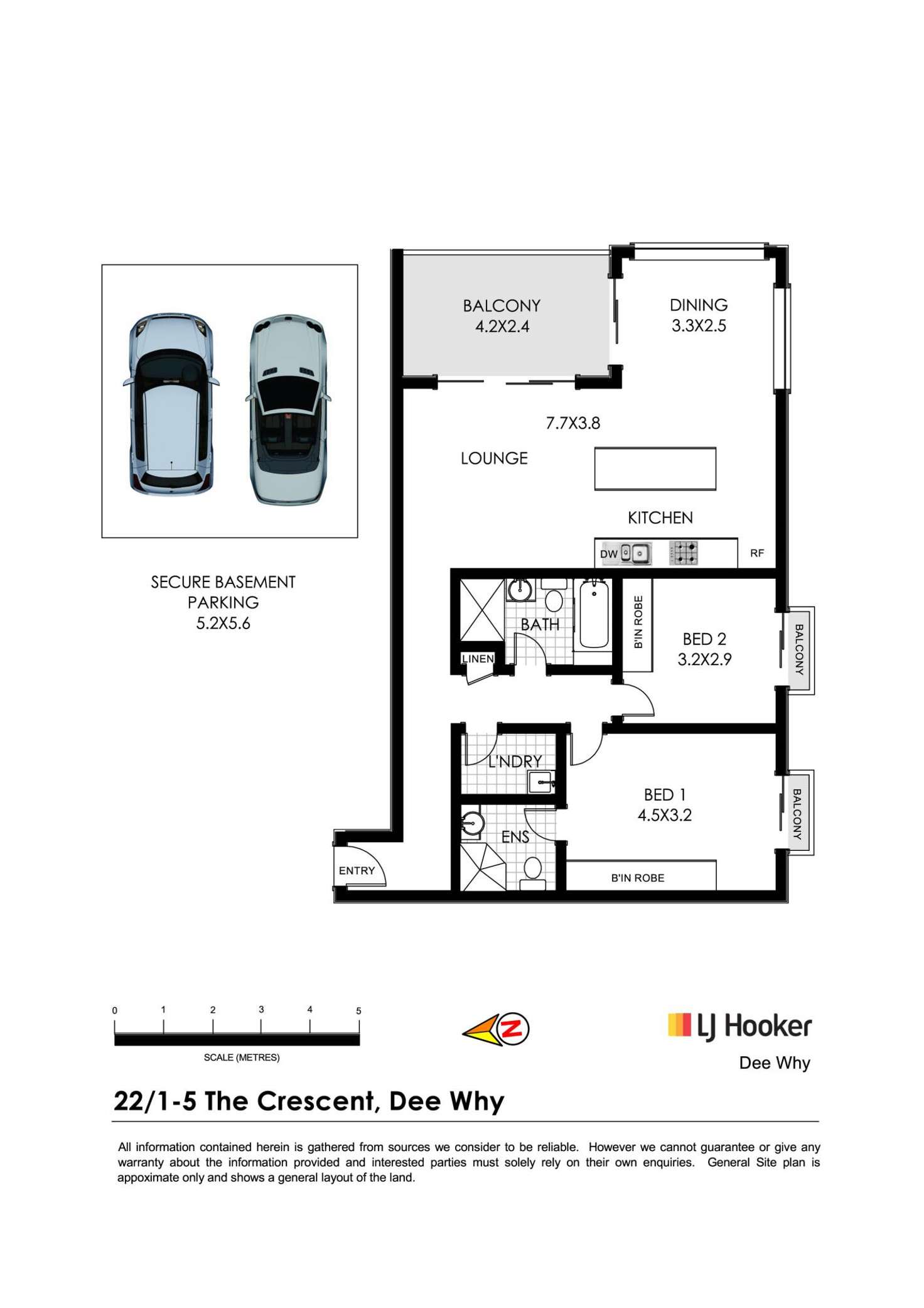 Floorplan of Homely apartment listing, 22/1-5 The Crescent, Dee Why NSW 2099