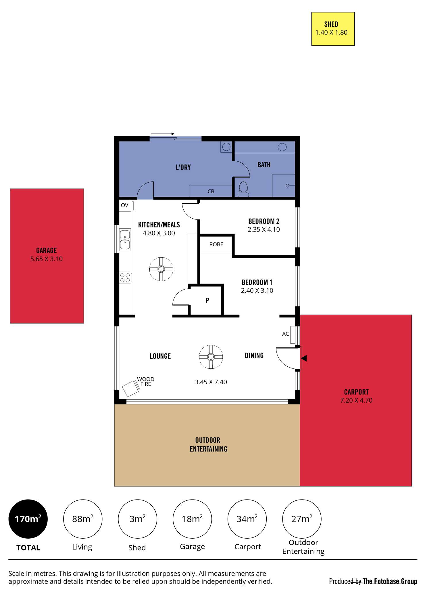 Floorplan of Homely house listing, 26 Palmer Street, Aldinga Beach SA 5173