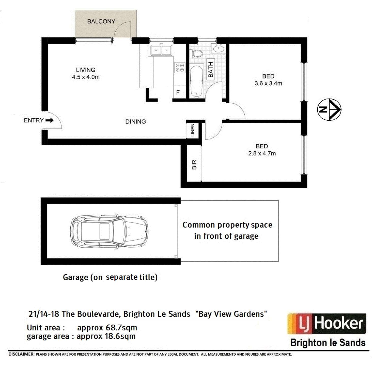 Floorplan of Homely unit listing, 21/14-18 The Boulevarde, Brighton-le-sands NSW 2216