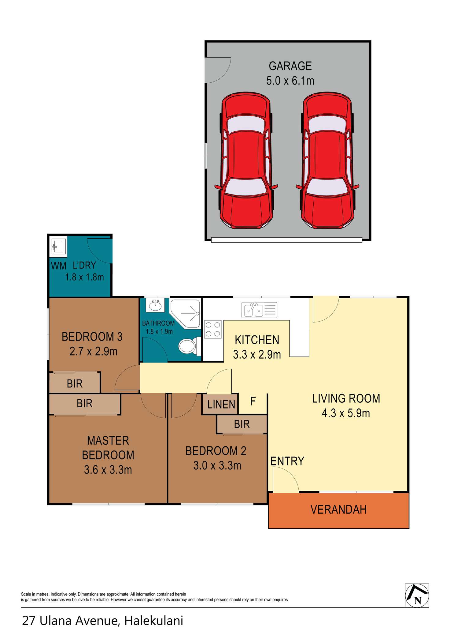 Floorplan of Homely house listing, 27 Ulana Avenue, Halekulani NSW 2262