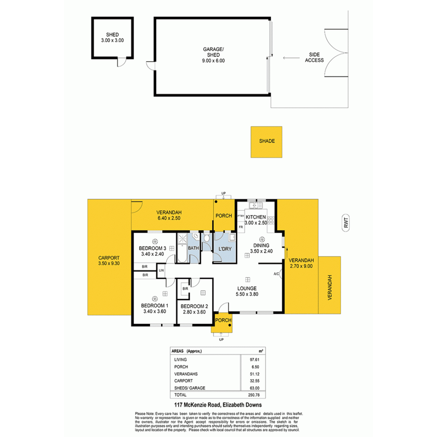 Floorplan of Homely house listing, 117 McKenzie Road, Elizabeth Downs SA 5113