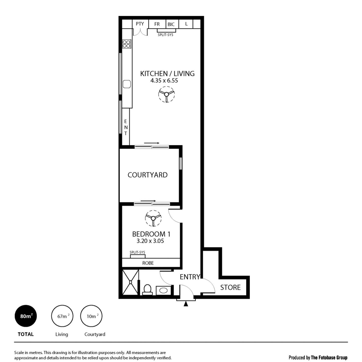 Floorplan of Homely apartment listing, G03/59 Gibson Street, Bowden SA 5007