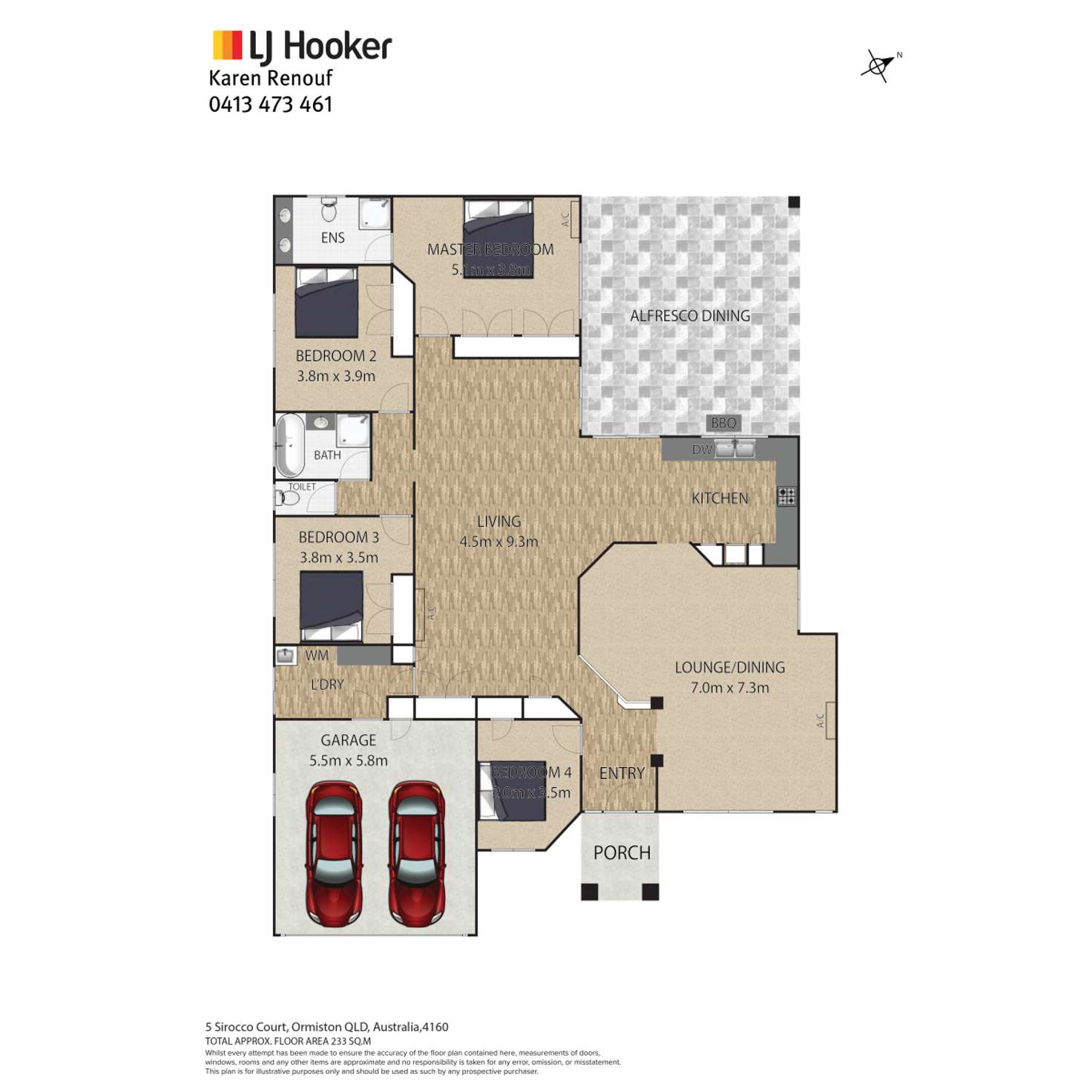 Floorplan of Homely house listing, 5 Sirocco Court, Ormiston QLD 4160
