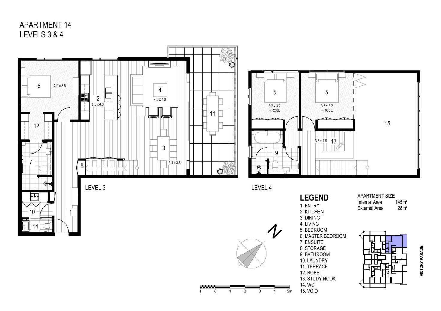 Floorplan of Homely unit listing, Level 3/14/34-36 Victory Parade, Toronto NSW 2283