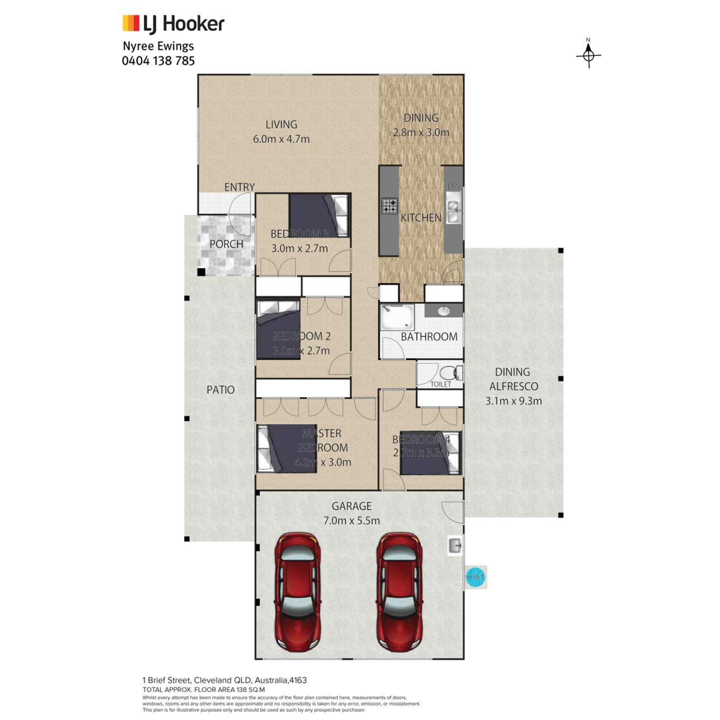 Floorplan of Homely house listing, 1 Brief Street, Cleveland QLD 4163