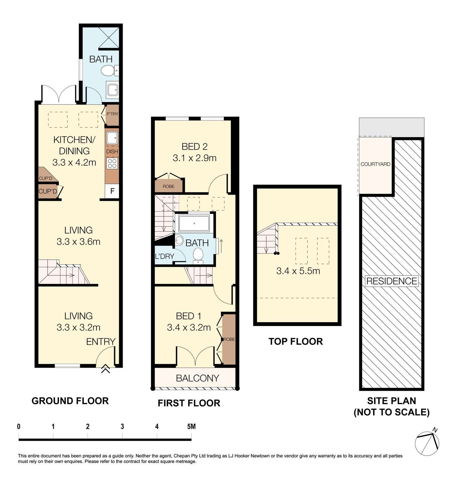 Floorplan of Homely terrace listing, 328 Wilson Street, Darlington NSW 2008