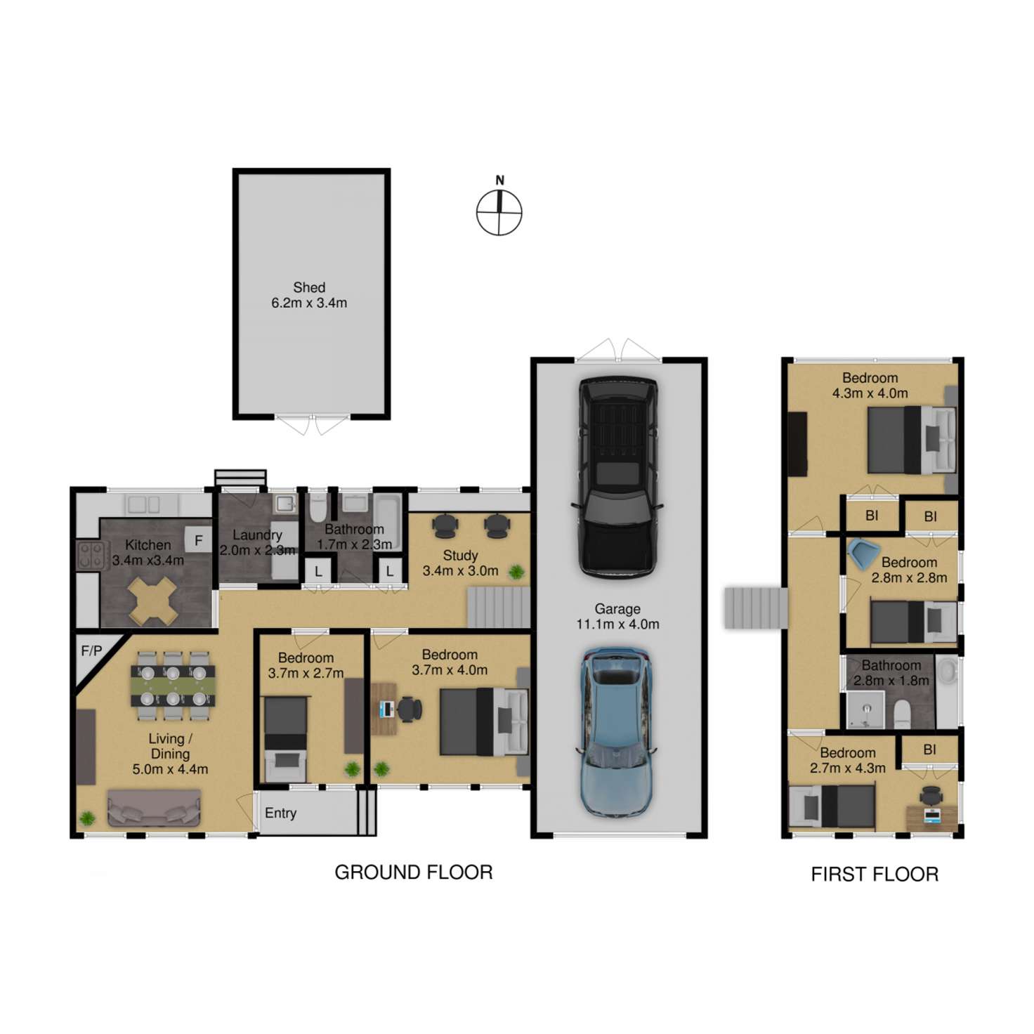 Floorplan of Homely house listing, 8 Abbott Street, Yarralumla ACT 2600