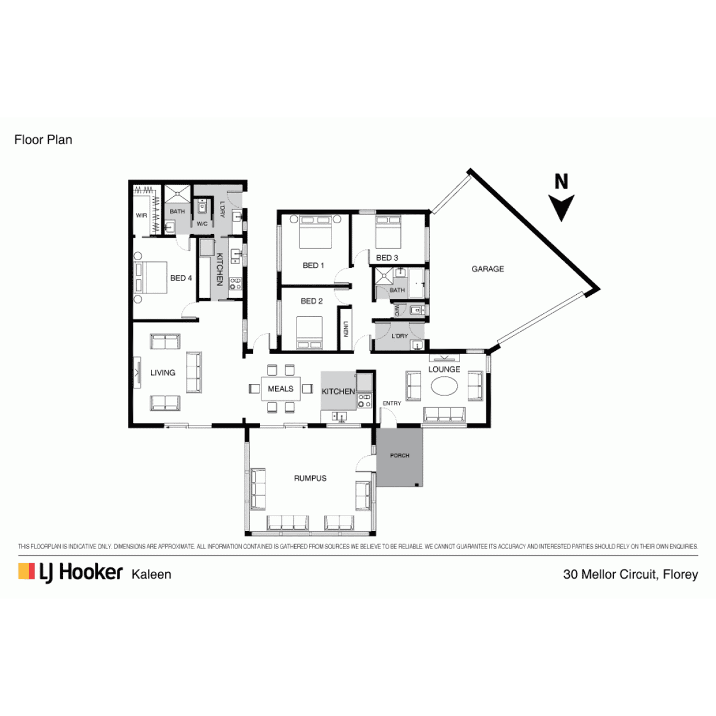 Floorplan of Homely house listing, 30 Mellor Circuit, Florey ACT 2615