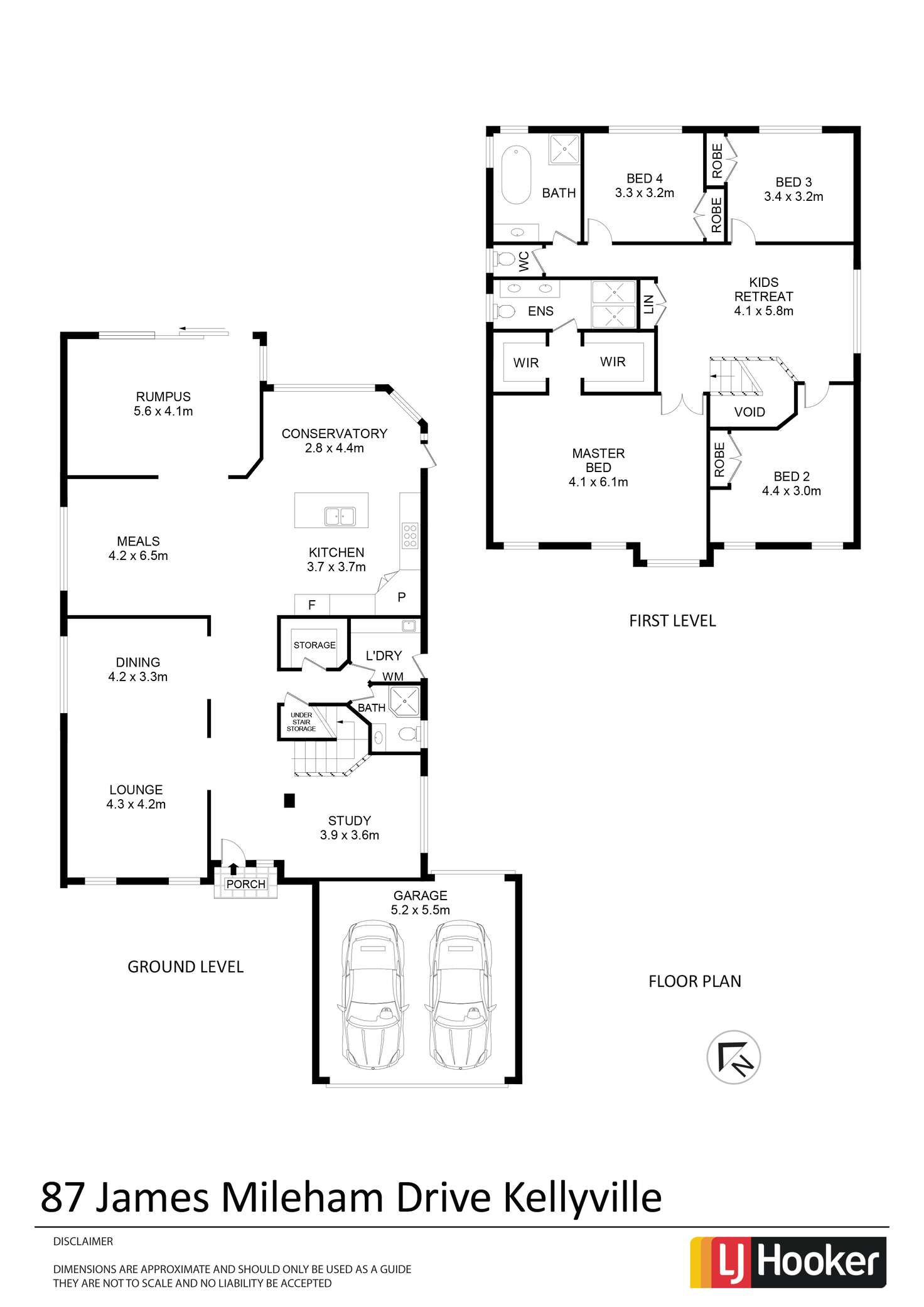 Floorplan of Homely house listing, 87 James Mileham Drive, Kellyville NSW 2155