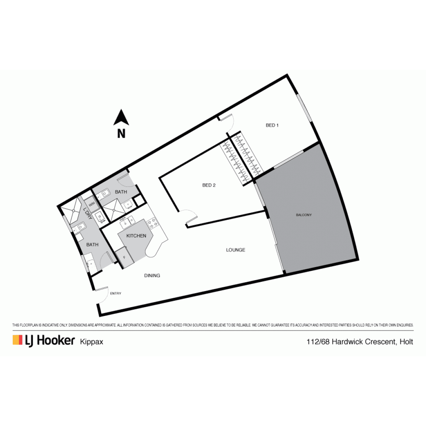 Floorplan of Homely apartment listing, 112/68 Hardwick Crescent, Holt ACT 2615