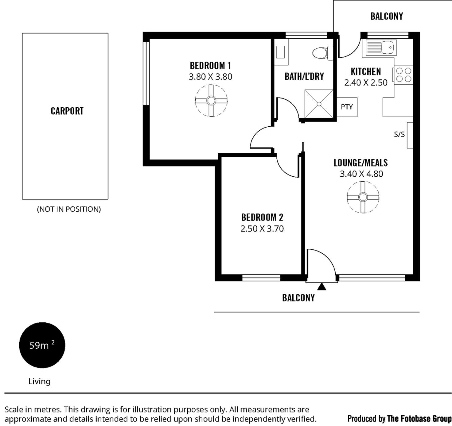 Floorplan of Homely unit listing, 4/12 Petrova Avenue, Windsor Gardens SA 5087