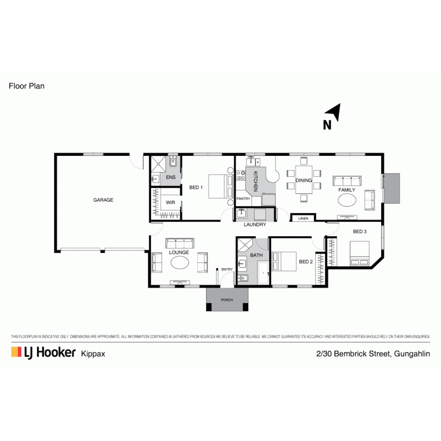 Floorplan of Homely townhouse listing, 2/30 Bembrick Street, Gungahlin ACT 2912