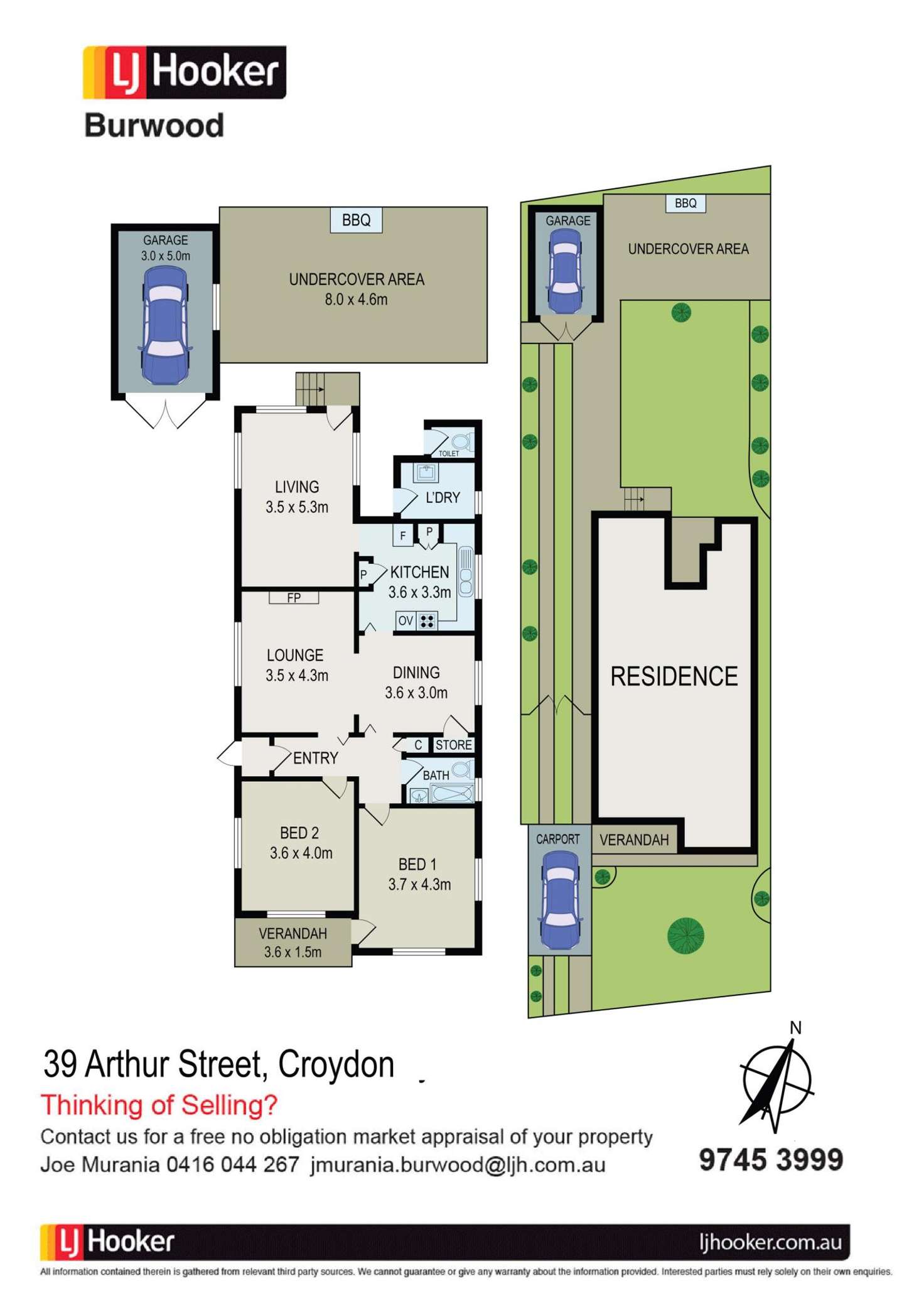 Floorplan of Homely house listing, 39 Arthur Street, Croydon NSW 2132