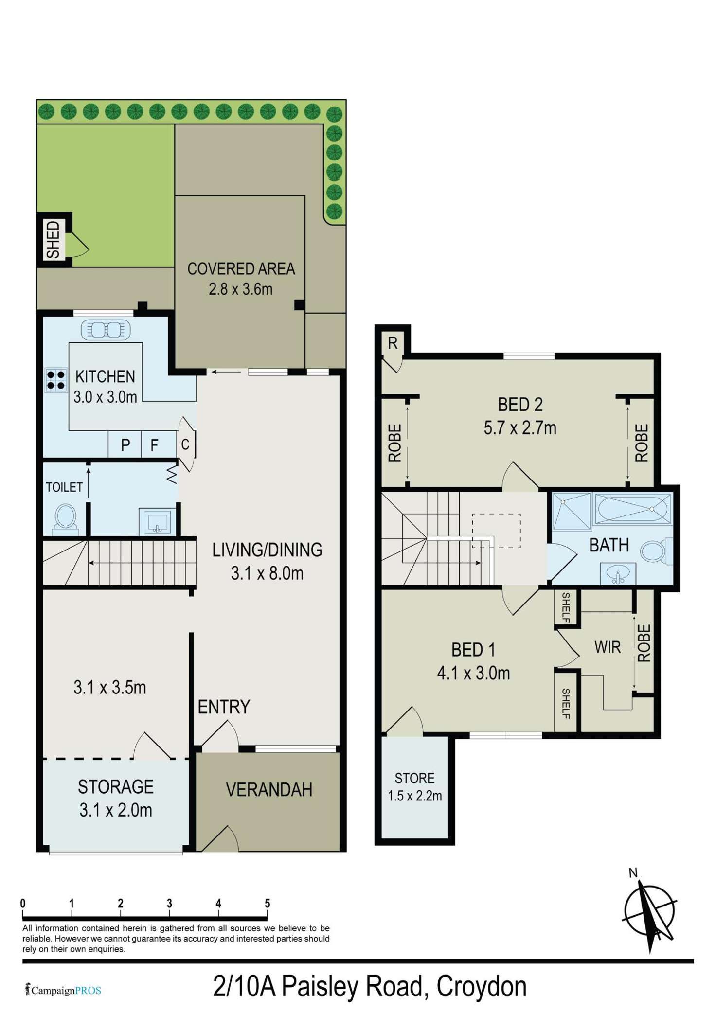 Floorplan of Homely house listing, 2/10A Paisley Road, Croydon NSW 2132
