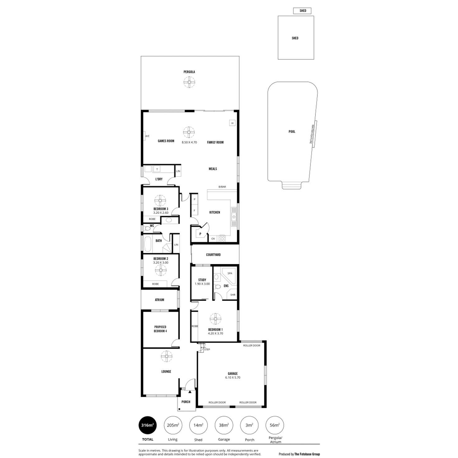 Floorplan of Homely house listing, 50 Prosperity Way, Athelstone SA 5076