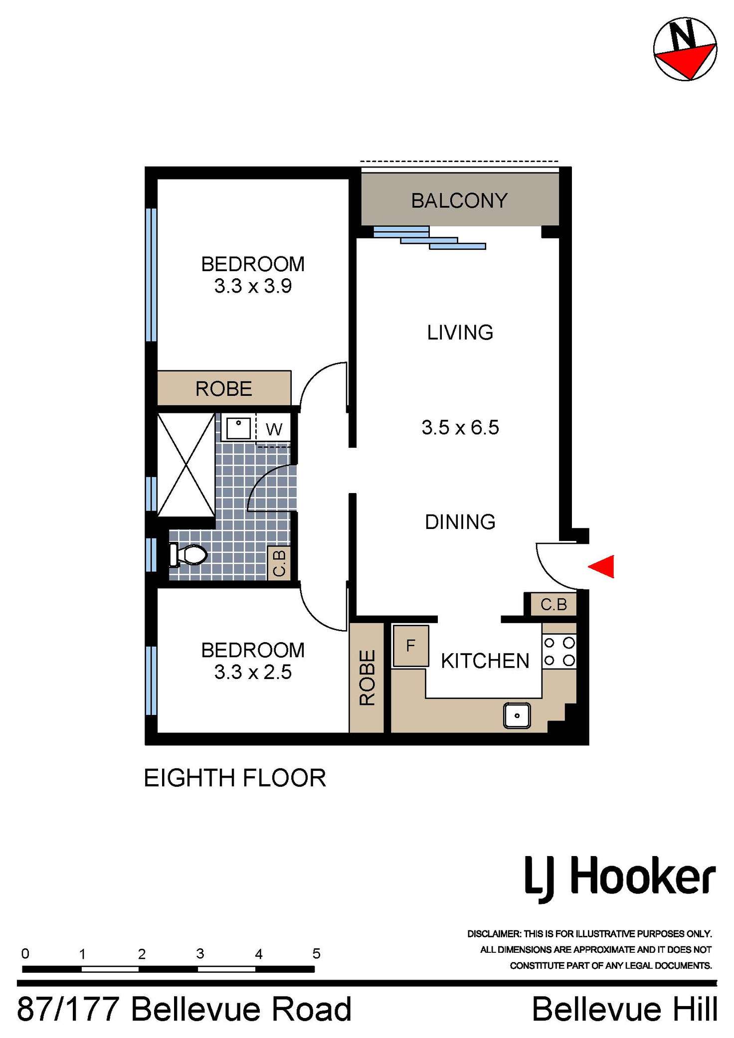 Floorplan of Homely apartment listing, 87/177 Bellevue Road, Bellevue Hill NSW 2023