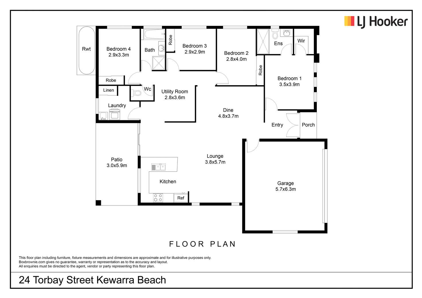 Floorplan of Homely house listing, 24 Torbay Street, Kewarra Beach QLD 4879