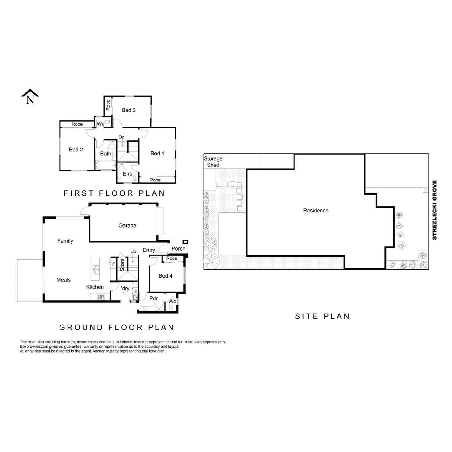 Floorplan of Homely house listing, 55 Strezlecki Grove South, Altona Meadows VIC 3028