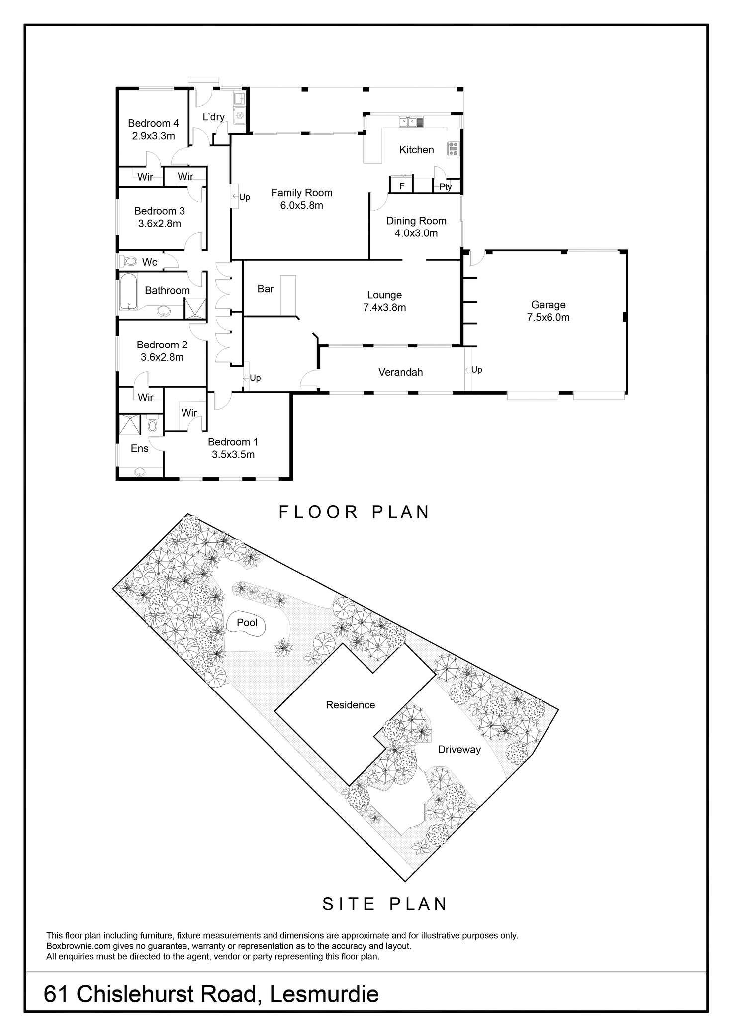 Floorplan of Homely house listing, 61 Chislehurst Road, Lesmurdie WA 6076